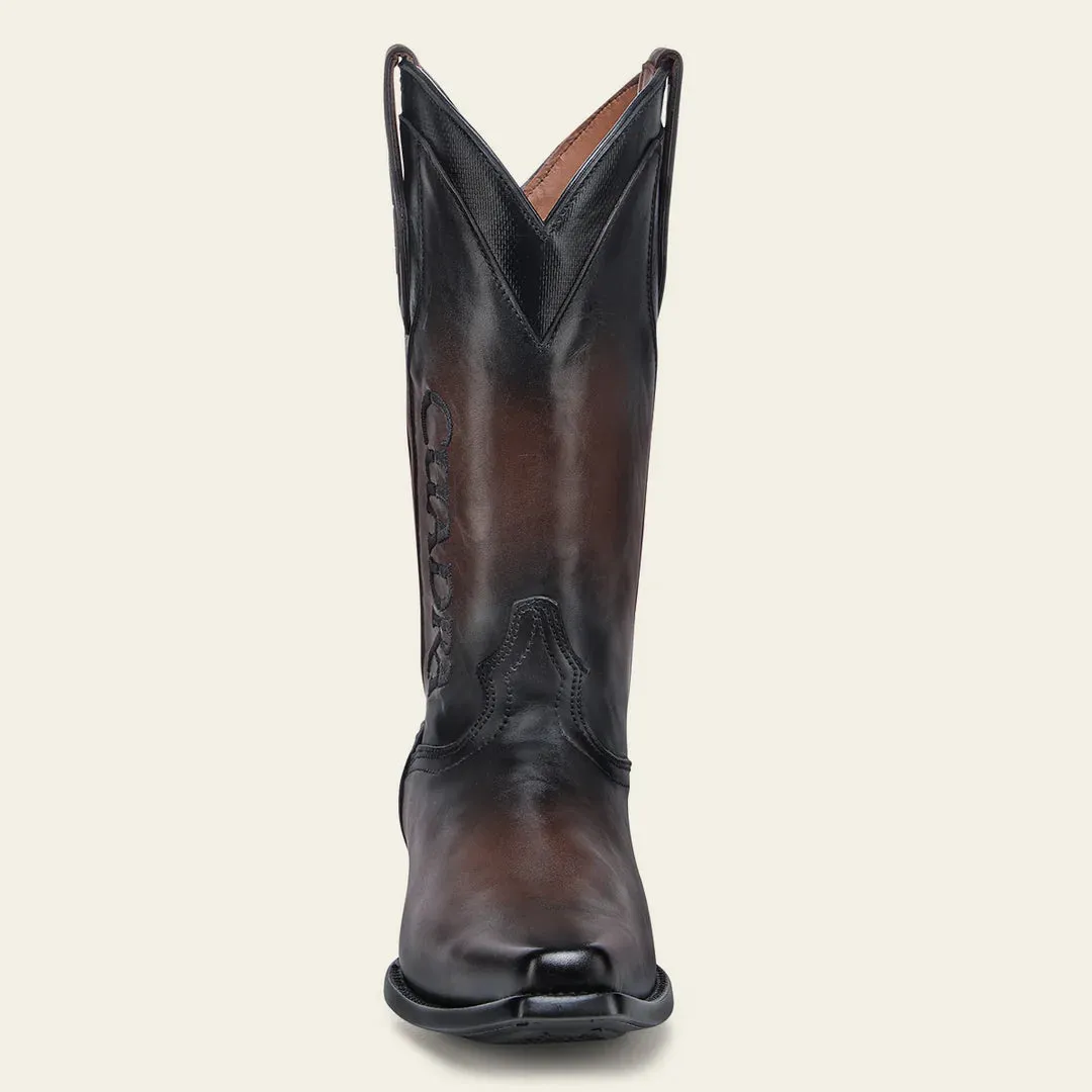 1B2TRS - Cuadra chocolate dress cowboy cowhide leather boots for men