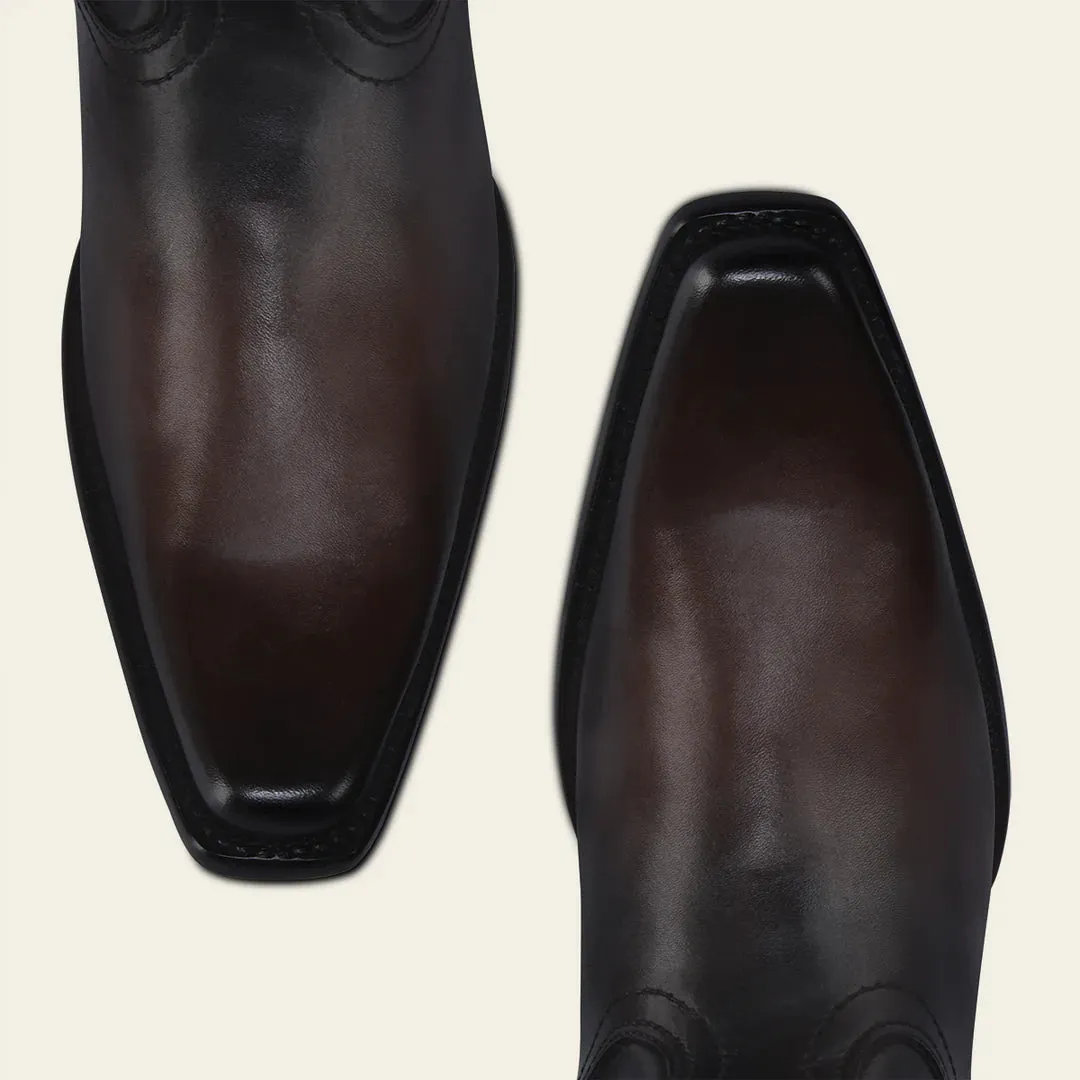 1B2TRS - Cuadra chocolate dress cowboy cowhide leather boots for men