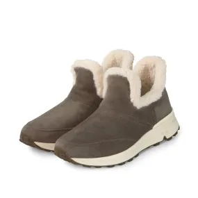 BMS Furry Ankle Boots (Taupe)