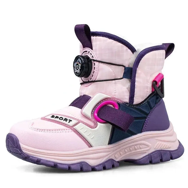 Boys Waterproof Antislip Thickened Ice Claws Boots