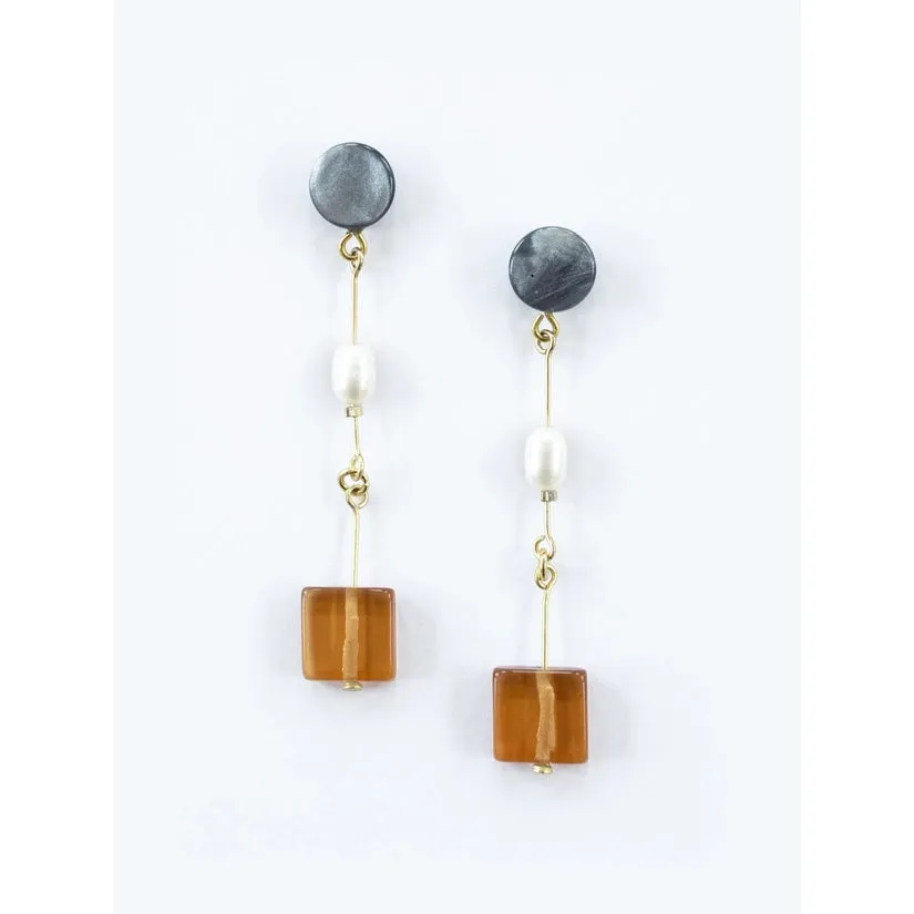 Cubist Dangle Earrings