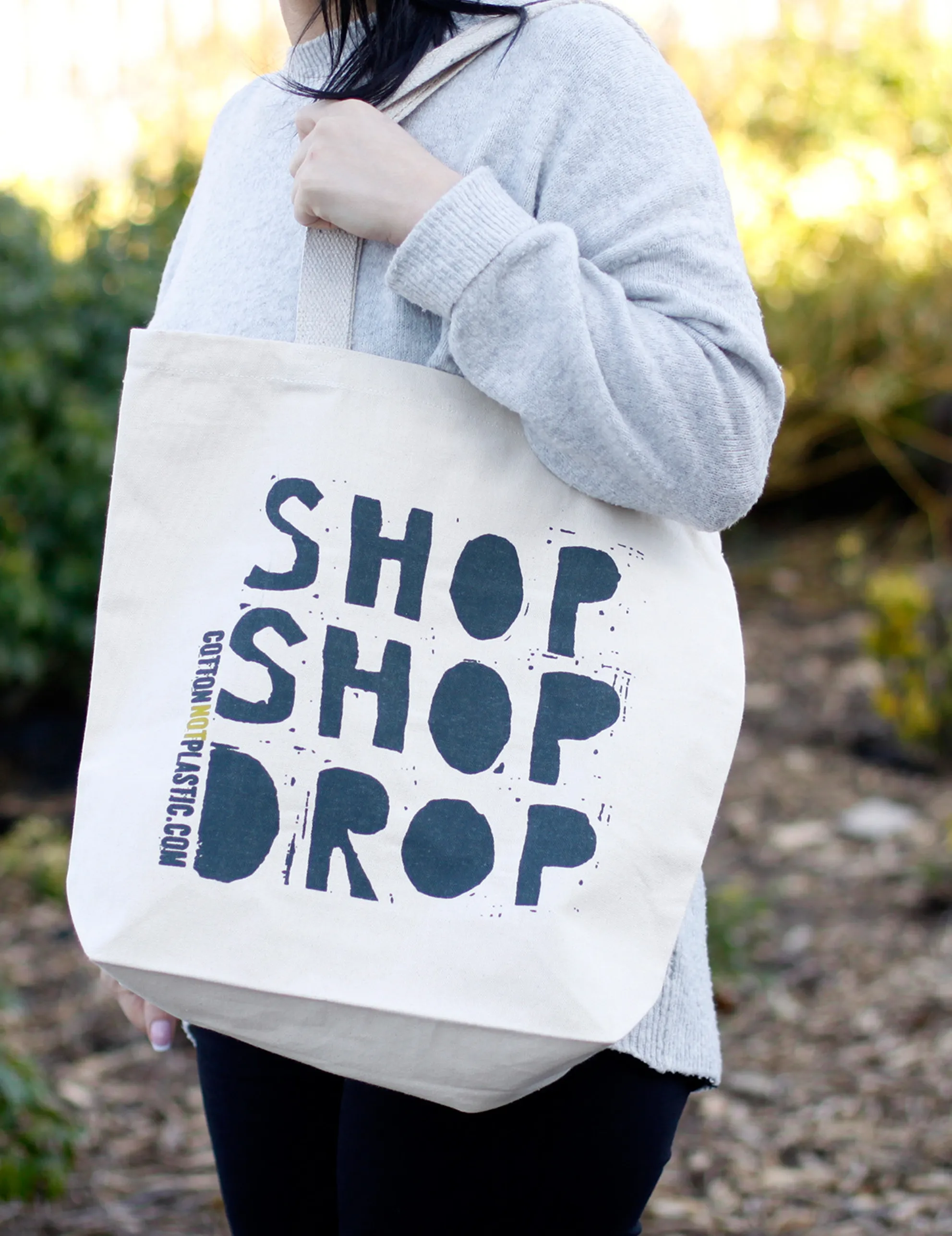 Eco Tote Bag Indkøbspose - Shop Shop Drop