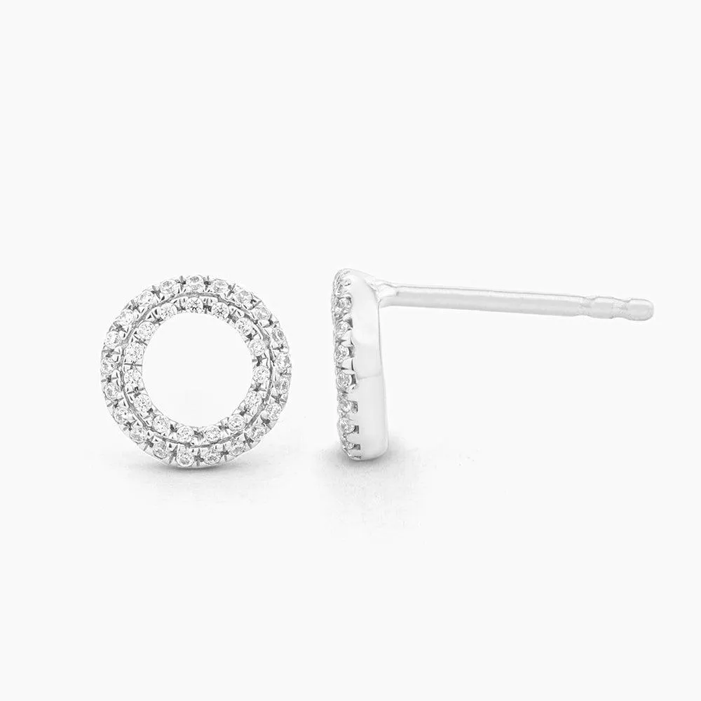 Ella Stein Sealed With A Kiss Stud Earrings in Sterling Silver