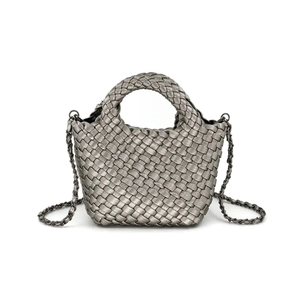 Emaline Pewter Braided BC Bag