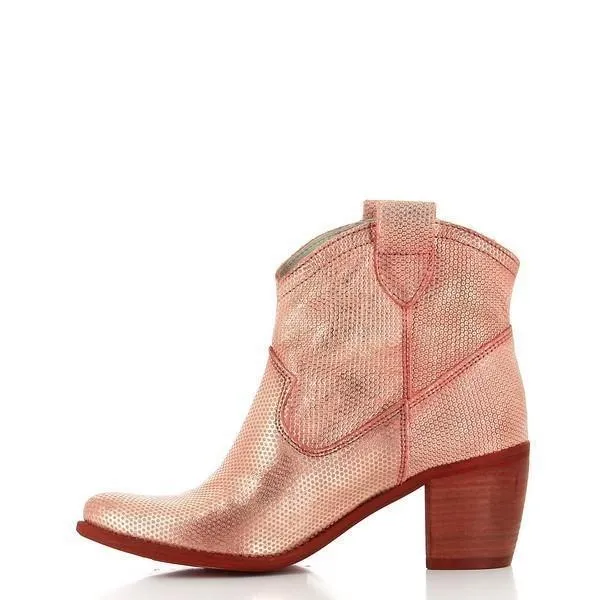 Felmini 7487 Red Ankle Boots