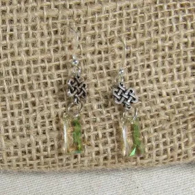 Gold Crystal Drop Earrings