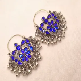 Kuchi Glass Stones Antique Bali Earrings