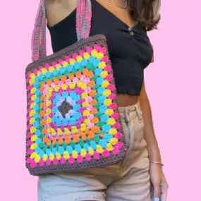 Multicolor Beach Tote