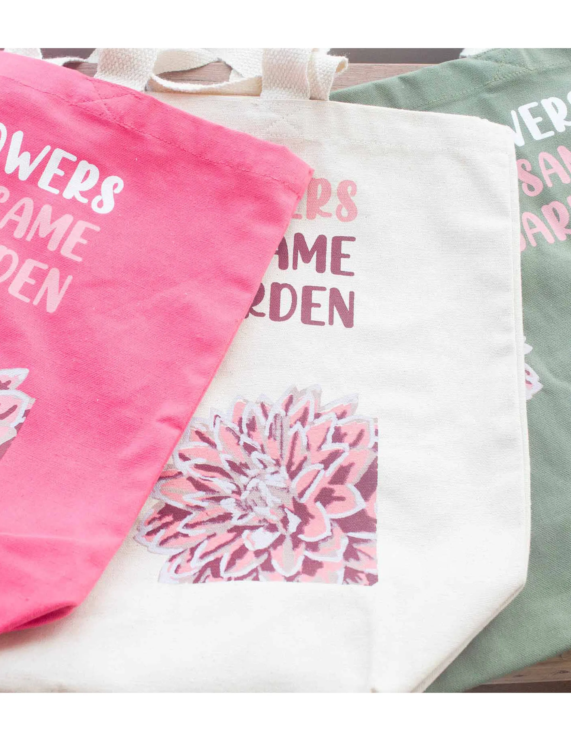 Tote Bag Indkøbspose - We are Flowers Pink
