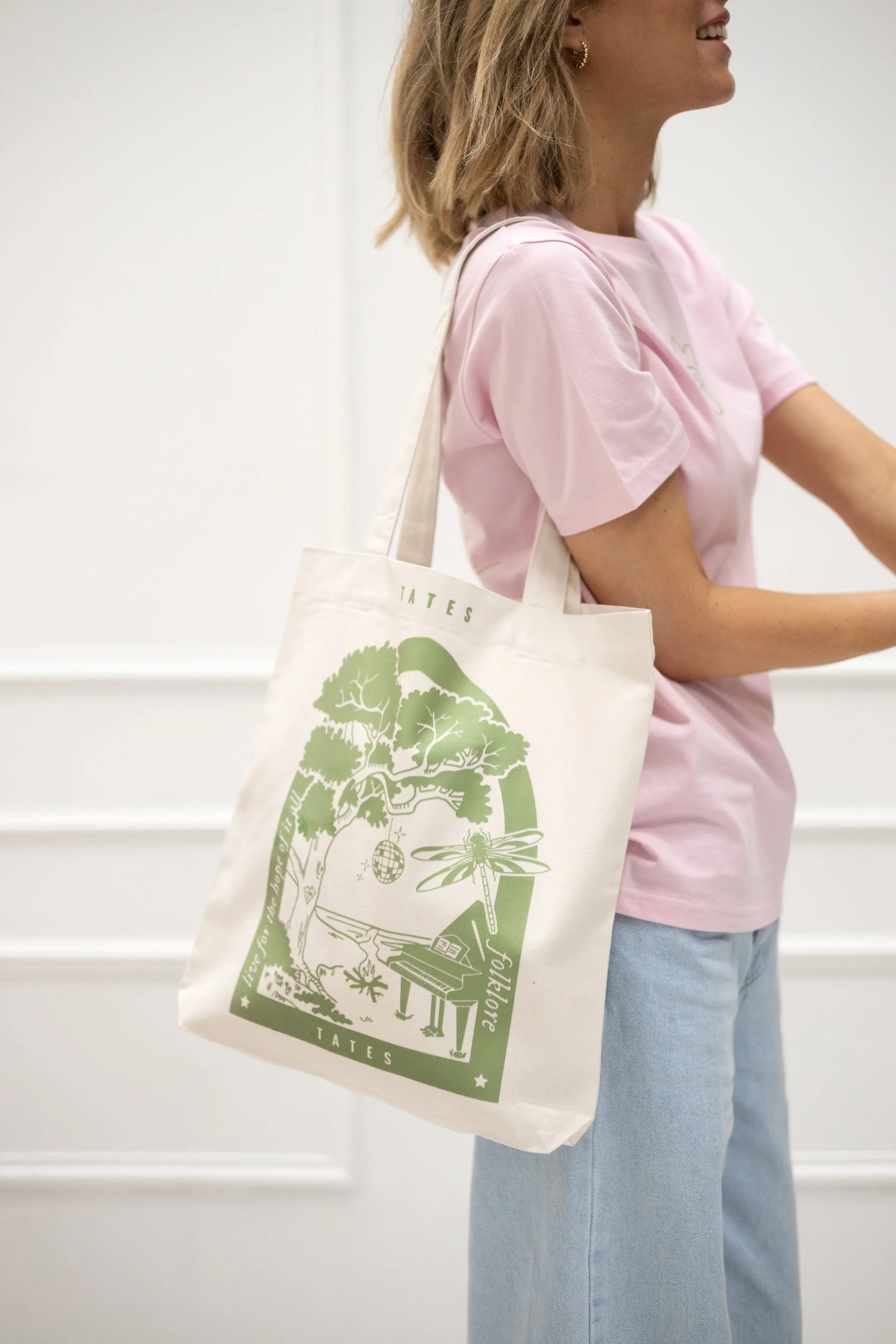 Tote bag mit "Folklore Piano" Motiv