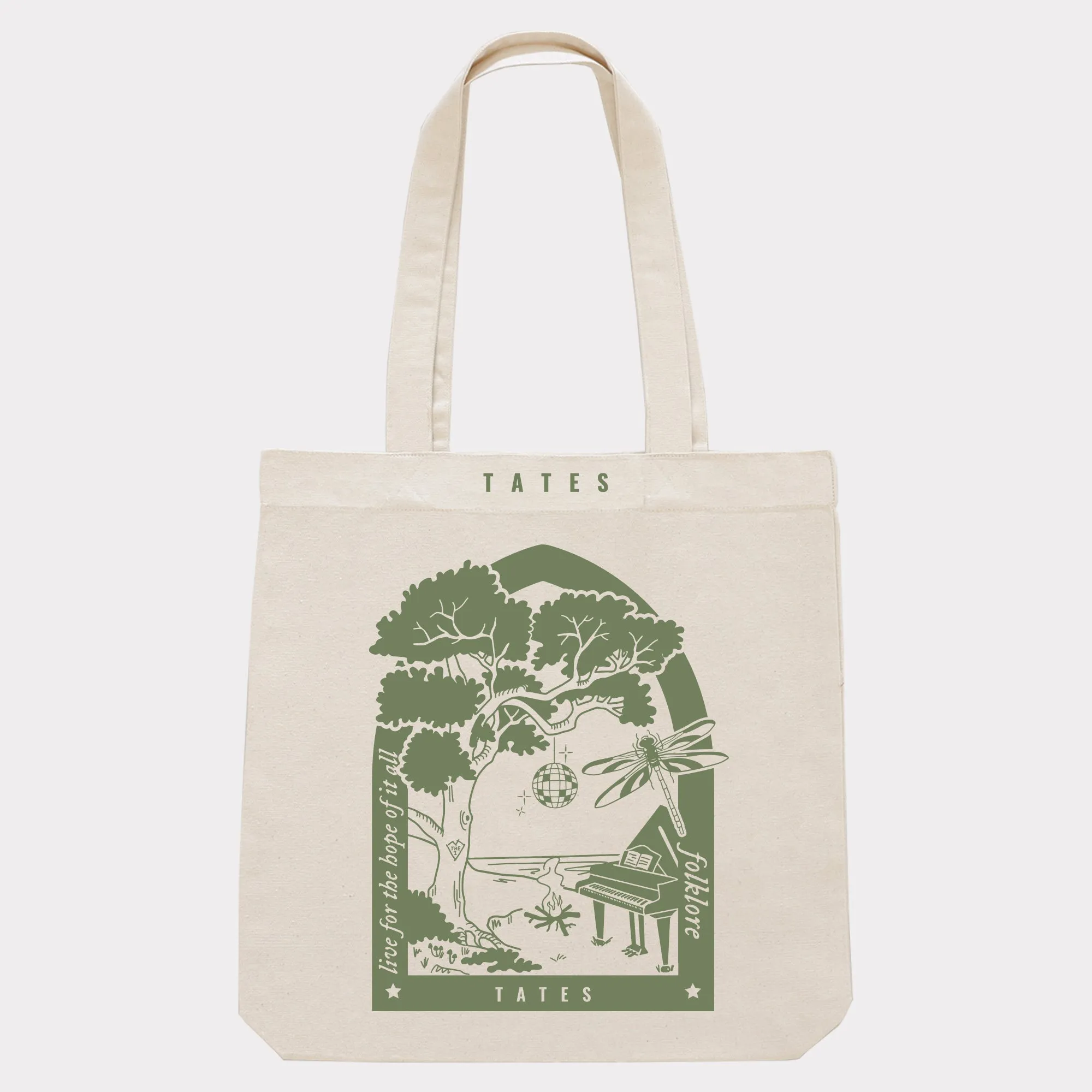 Tote bag mit "Folklore Piano" Motiv