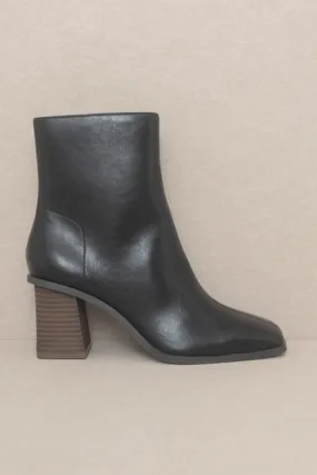 Vera Square Toe Ankle Boots