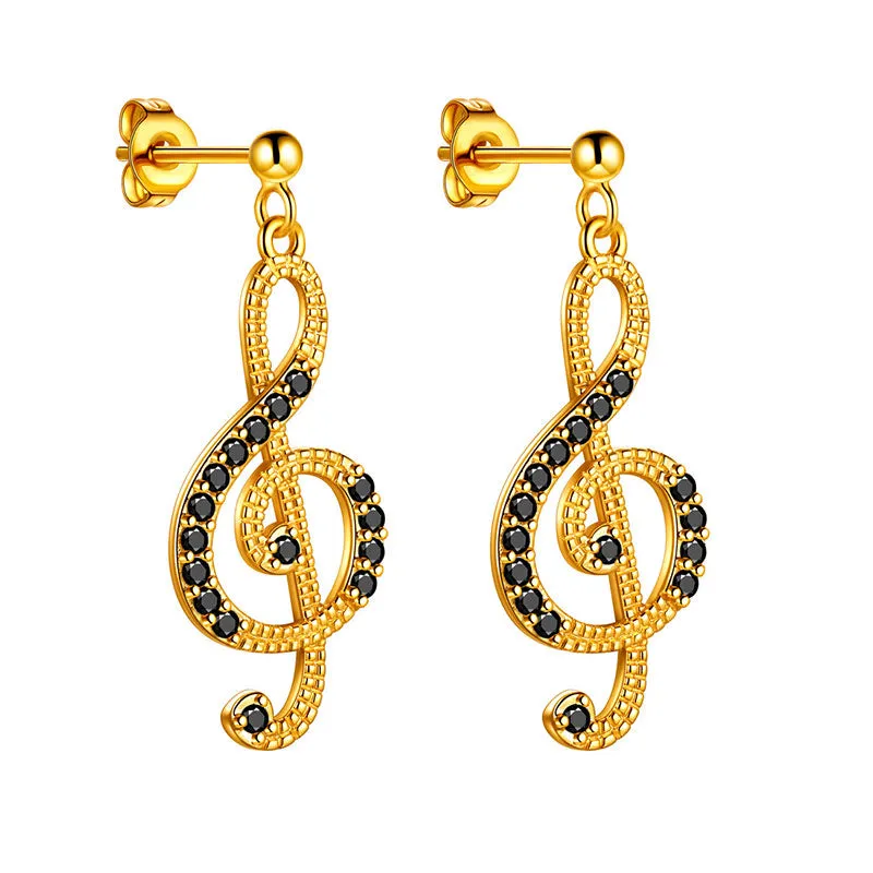 Women Musical Note Earrings Treble Clef Jewelry Gifts for Music Lover