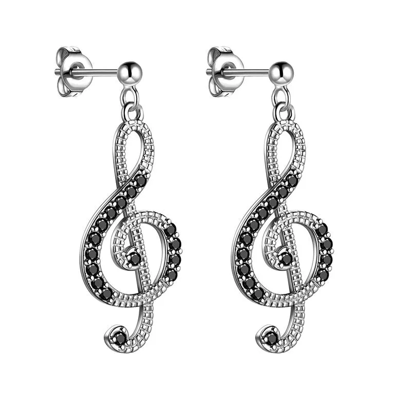 Women Musical Note Earrings Treble Clef Jewelry Gifts for Music Lover