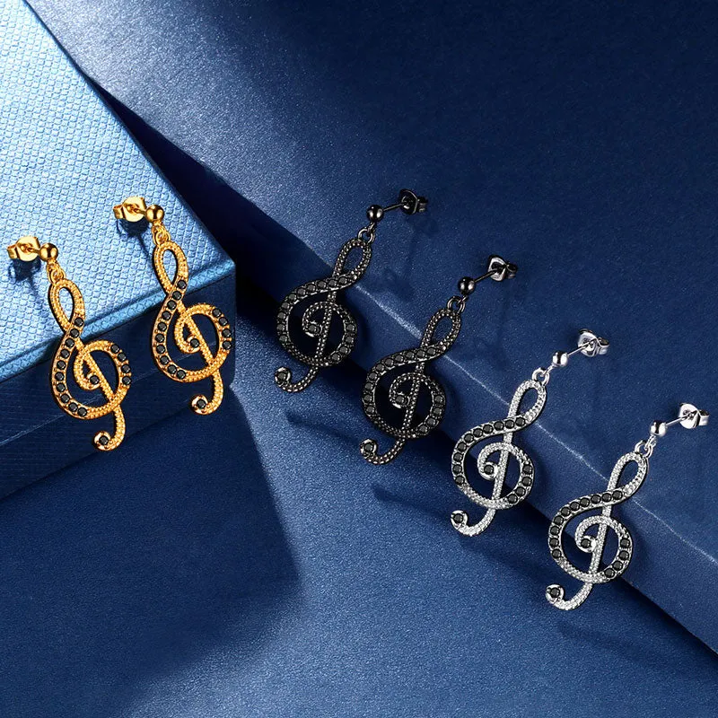 Women Musical Note Earrings Treble Clef Jewelry Gifts for Music Lover